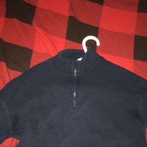 quarter zip cropped sweater